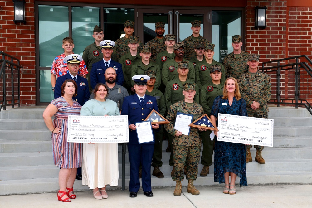 Carteret County MAC Honors Service Persons of the Quarter