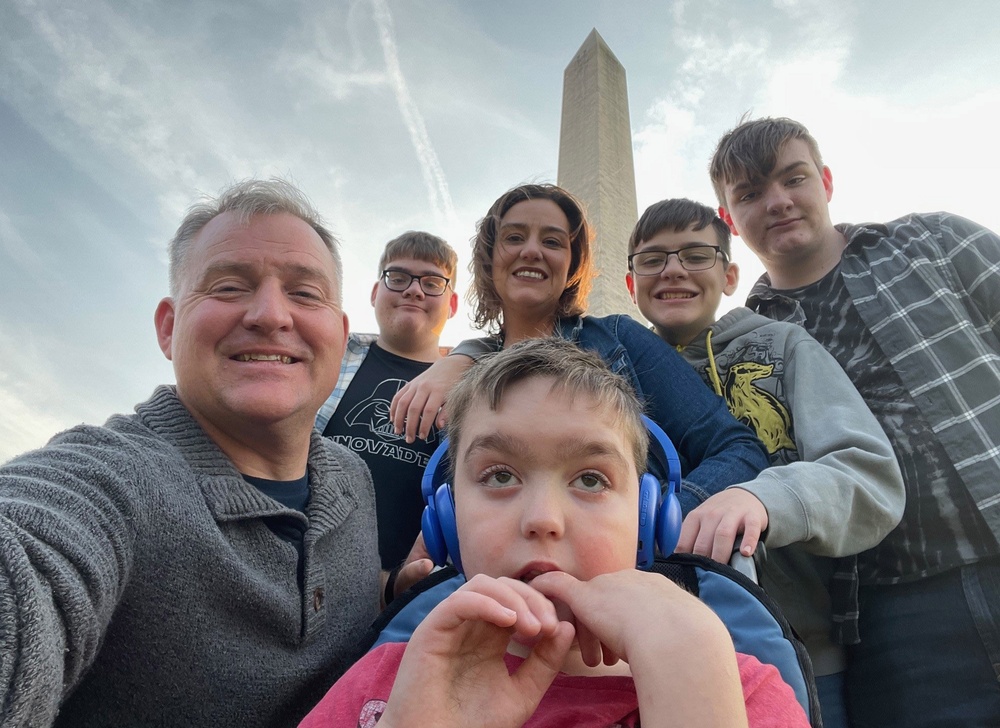 Messenger family at Washington Monument