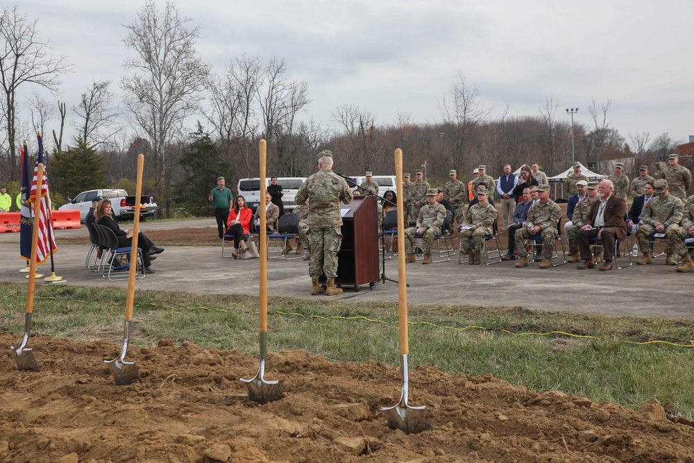 Kentucky Guard leaders break ground on new maintenance facility