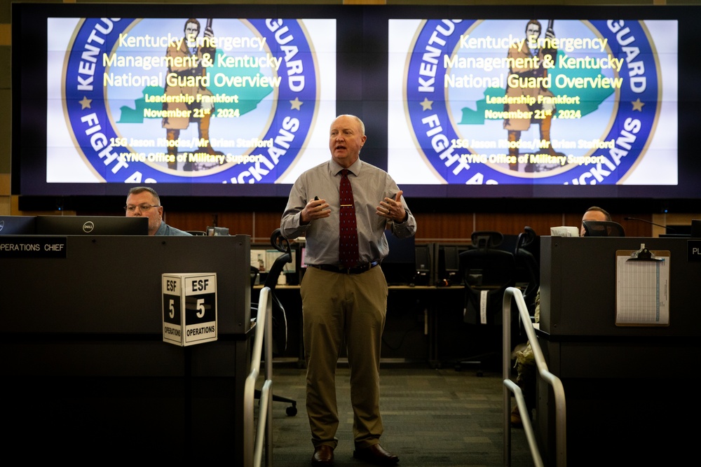 Frankfort leadership group tours National Guard center