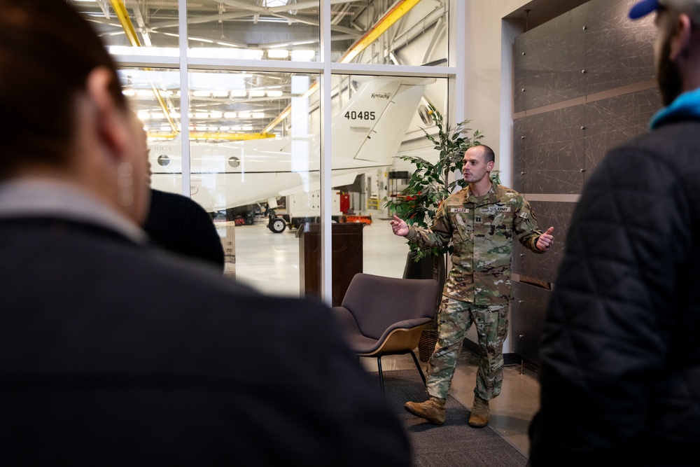 Frankfort leadership group tours National Guard center