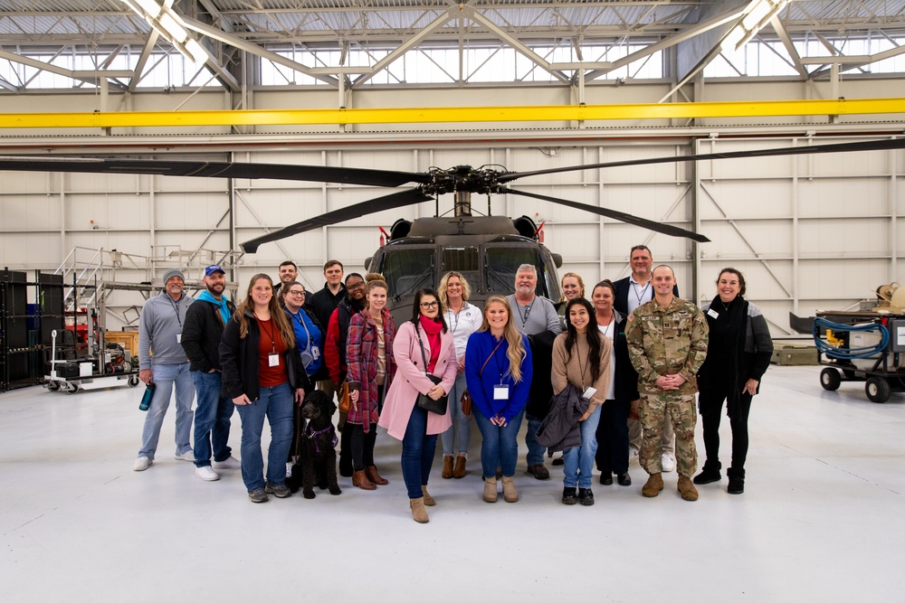 Frankfort leadership group tours National Guard center