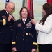 Richardson's family pins on her new rank