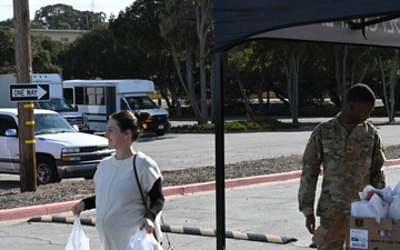 Presidio of Monterey religious support office gifts 100 Thanksgiving meal baskets