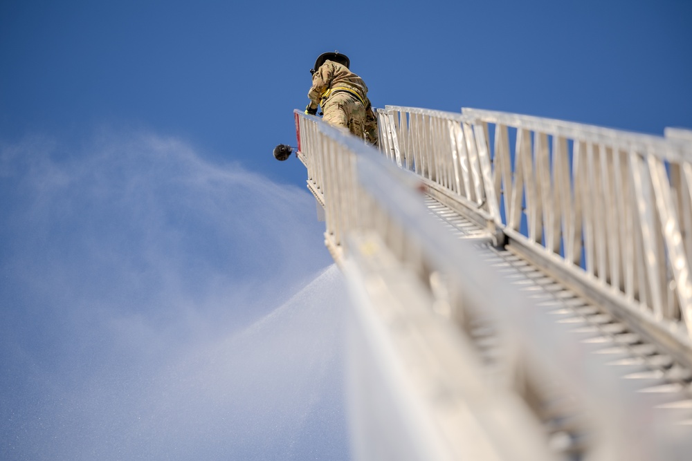 U.S. Army Firefighter demonstrates lethality and efficiency