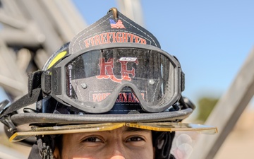 U.S. Army firefighter demonstrates lethality and efficiency