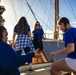 Explore the Hokule’a: Mokapu Elementary School and MCBH service members tour Polynesian voyaging canoe