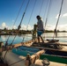 Explore the Hokule’a: Mokapu Elementary School and MCBH service members tour Polynesian voyaging canoe