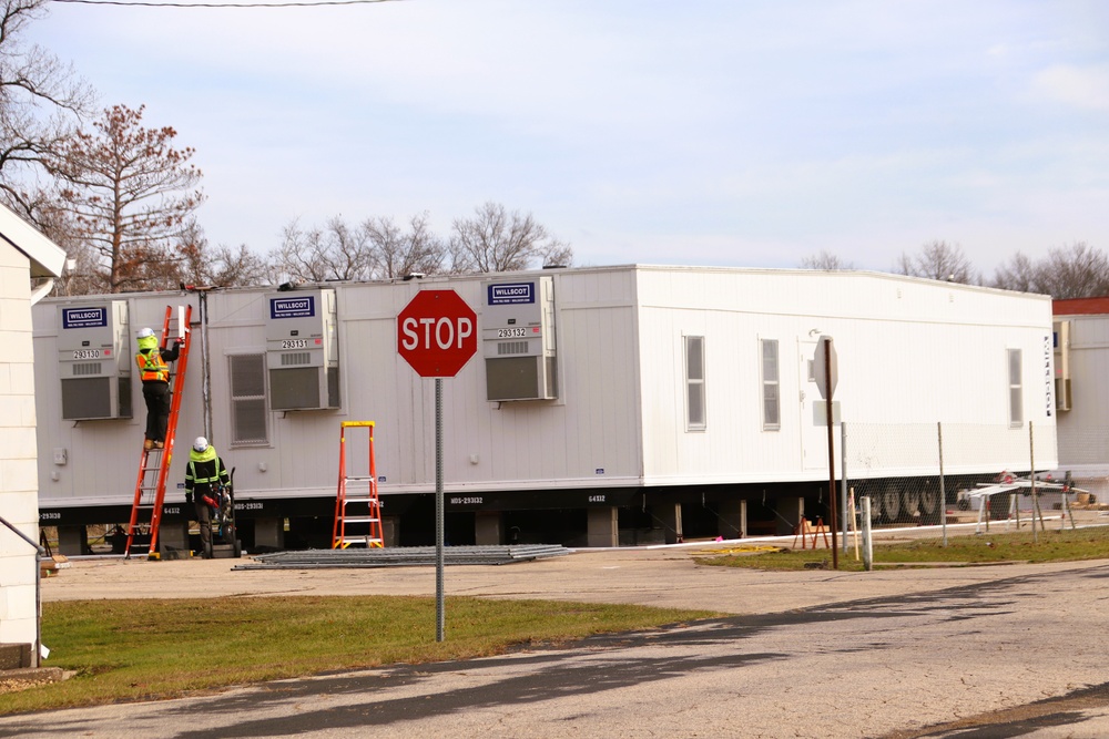 Construction under way for 2 new 4-story Collective Training Officers Quarters at Fort McCoy