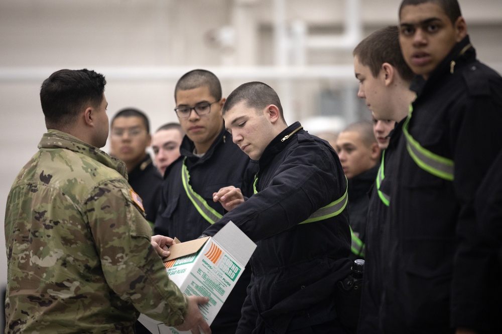 Alaska Military Youth Academy cadets fly with the Alaska Army National Guard