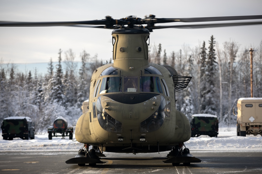 Alaska Military Youth Academy cadets fly with the Alaska Army National Guard