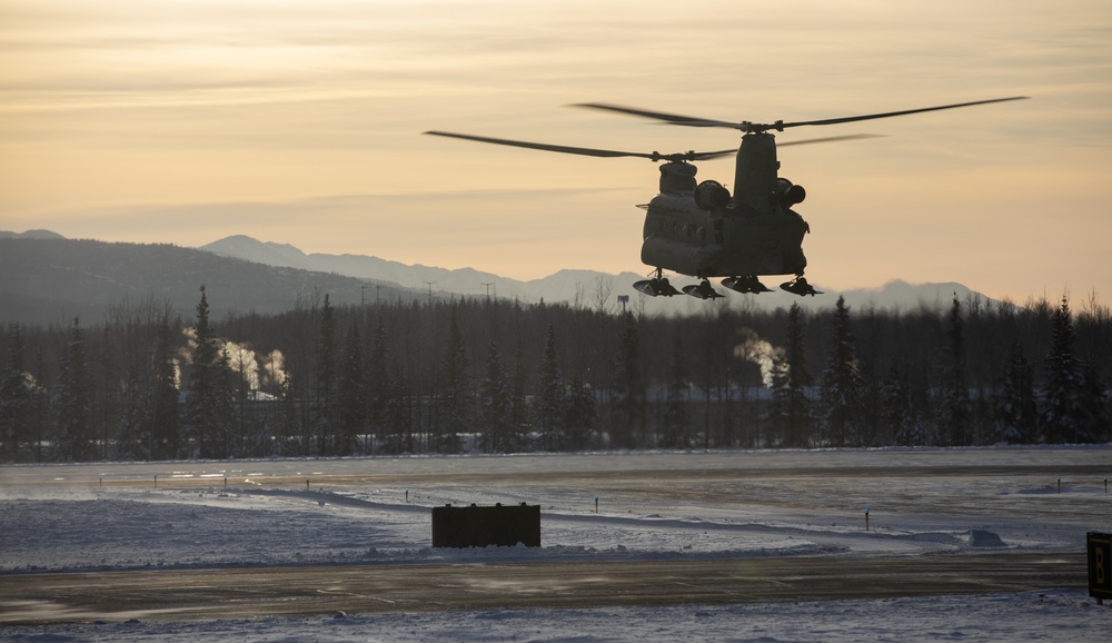 Alaska Military Youth Academy cadets fly with the Alaska Army National Guard