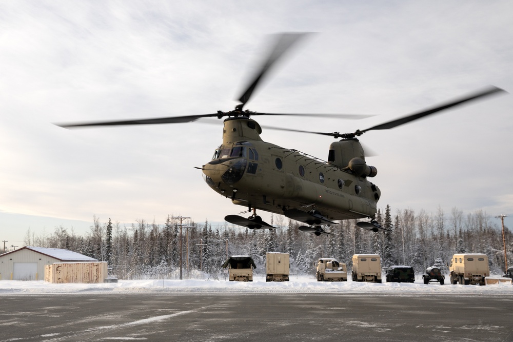 Alaska Military Youth Academy cadets fly with the Alaska Army National Guard