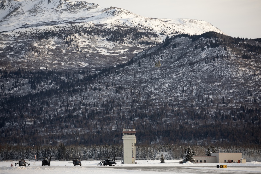 Alaska Military Youth Academy cadets fly with the Alaska Army National Guard