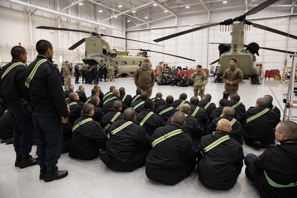 Alaska Military Youth Academy cadets fly with the Alaska Army National Guard