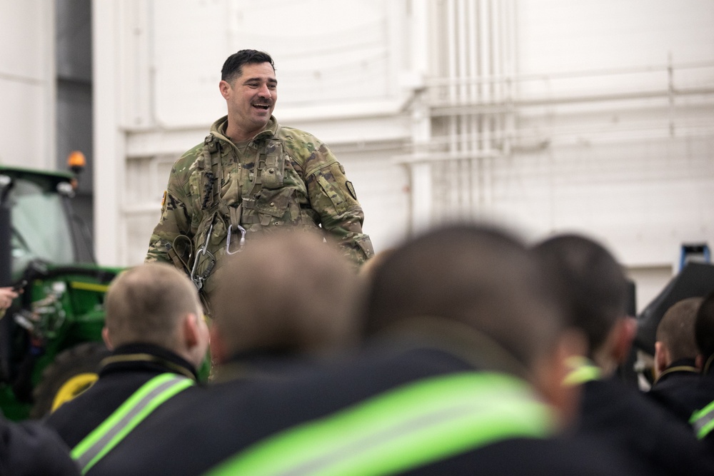 Alaska Military Youth Academy cadets fly with the Alaska Army National Guard