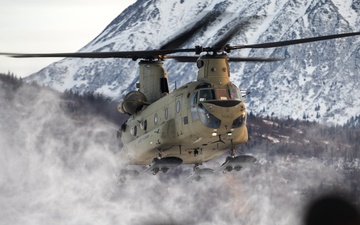 Alaska Military Youth Academy cadets fly with the Alaska Army National Guard