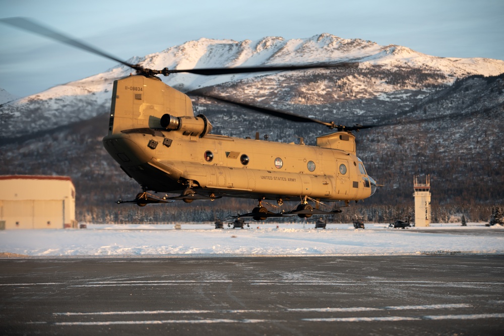 Alaska Military Youth Academy cadets fly with the Alaska Army National Guard