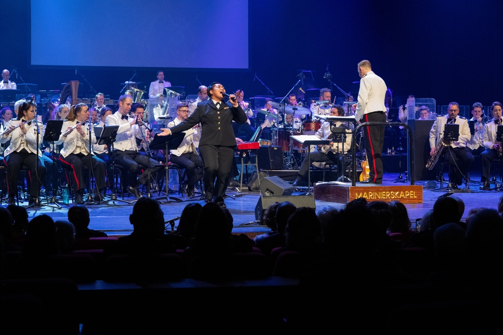 Annual Korps Concert of Dutch Maritime Forces Features U.S. Navy Band Musician