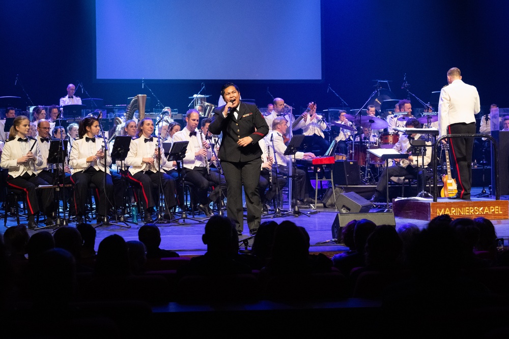 Annual Korps Concert of Dutch Maritime Forces Features U.S. Navy Band Musician