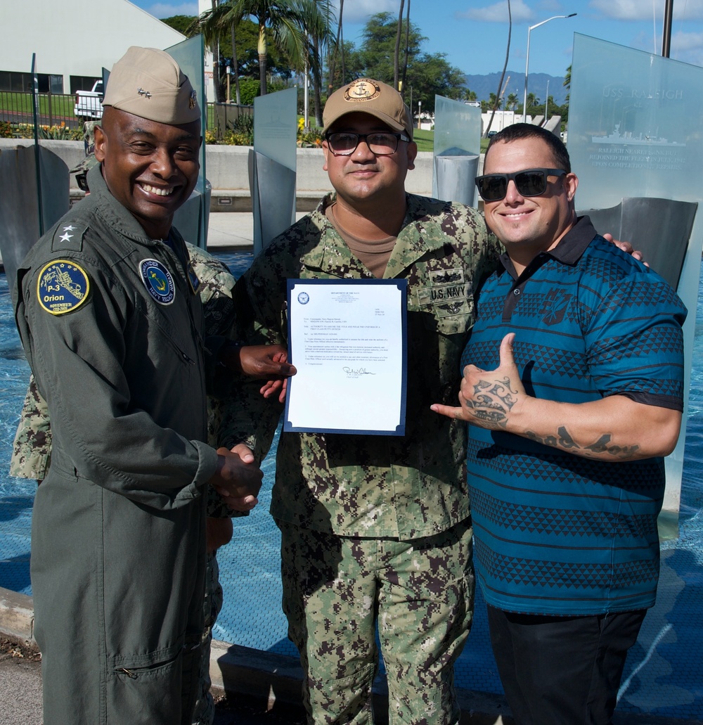 Navy Region Hawaii Frocking Ceremony