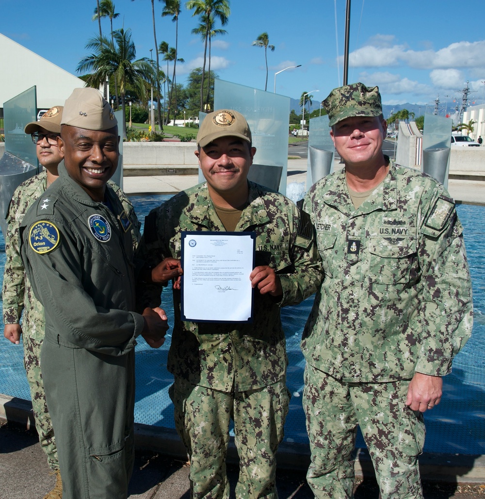 Navy Region Hawaii Frocking Ceremony