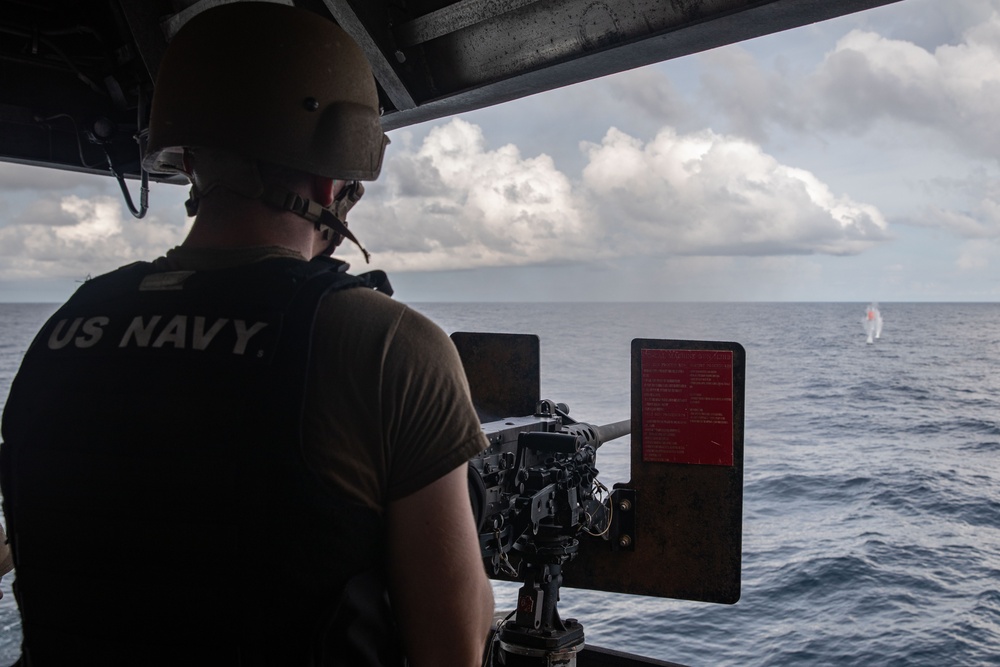 USS Omaha (LCS 12) Conducts Weapons Exercise in South China Sea