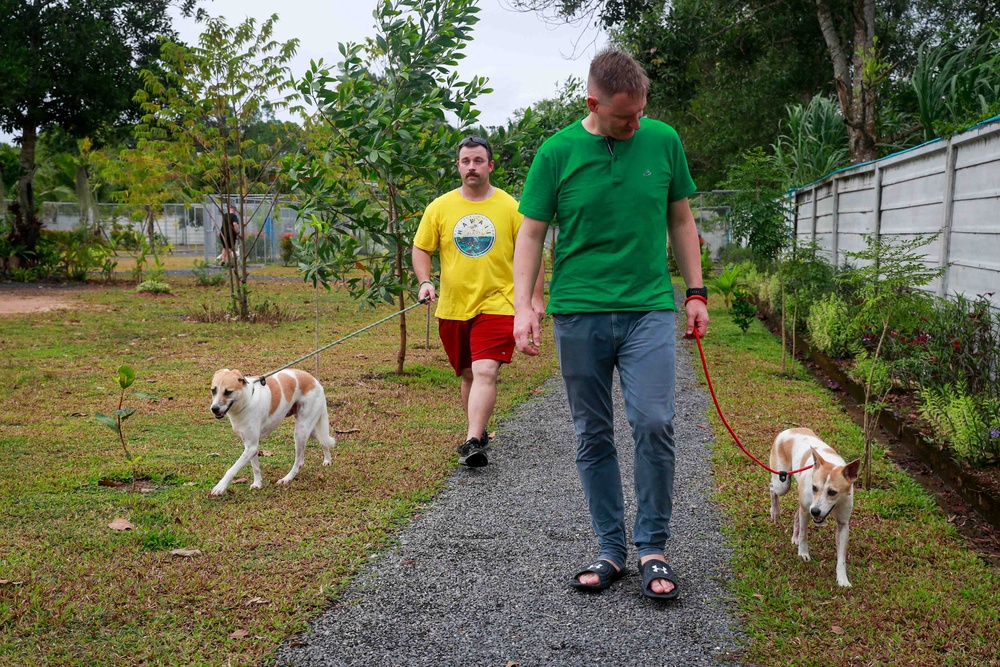 USS Michael Murphy and USS Spruance Sailors volunteer at Soi Dog Foundation