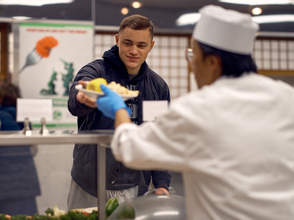 CFAY Commodore Matthew C. Perry General Mess hosts Thanksgiving Meal