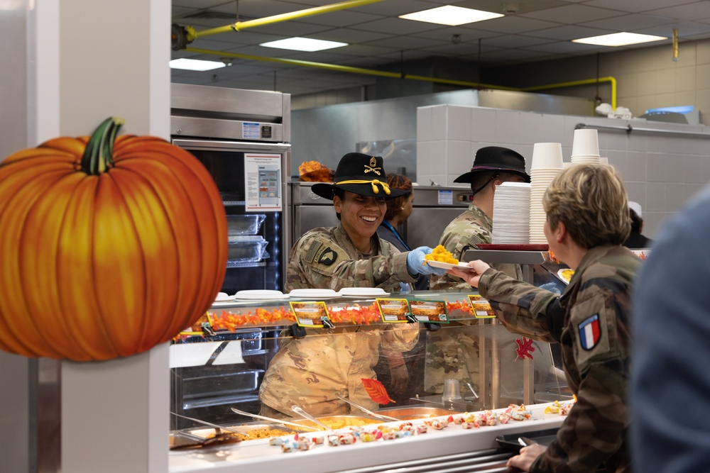 U.S. Service Members along with Allies and Partners Celebrate Thanksgiving in Romania