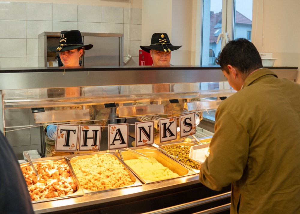 1st Cavalry Division celebrates Thanksgiving in Poland