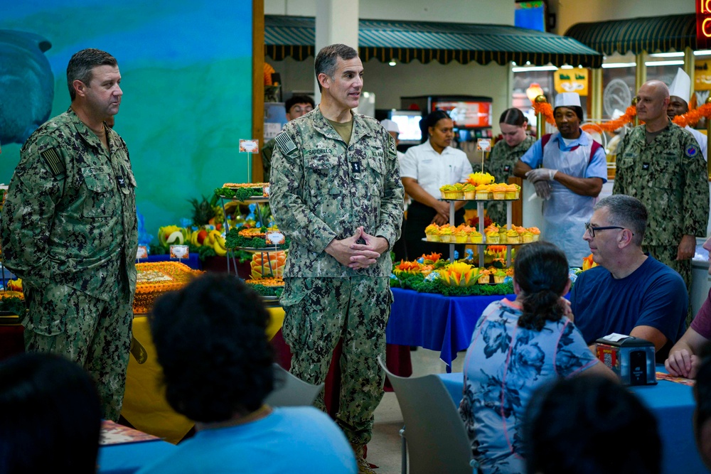 Rear Admiral Sardiello Serves Thanksgiving Day Meal At Naval Station Guantanamo Bay