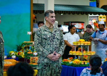 Rear Admiral Sardiello Serves Thanksgiving Day Meal At Naval Station Guantanamo Bay