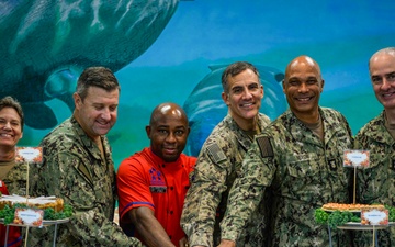 Rear Admiral Sardiello Serves Thanksgiving Day Meal At Naval Station Guantanamo Bay