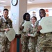 Leaders and DFAC staff thank the troops during Thanksgiving