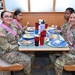 Leaders and DFAC staff thank the troops during Thanksgiving