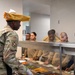 37th Training Wing Leadership serve at BMT Dining Facility