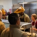 37th Training Wing Leadership serve at BMT Dining Facility