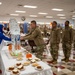 37th Training Wing Leadership serve at BMT Dining Facility