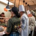 37th Training Wing Leadership serve at BMT Dining Facility