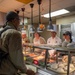 37th Training Wing Leadership serve at BMT Dining Facility