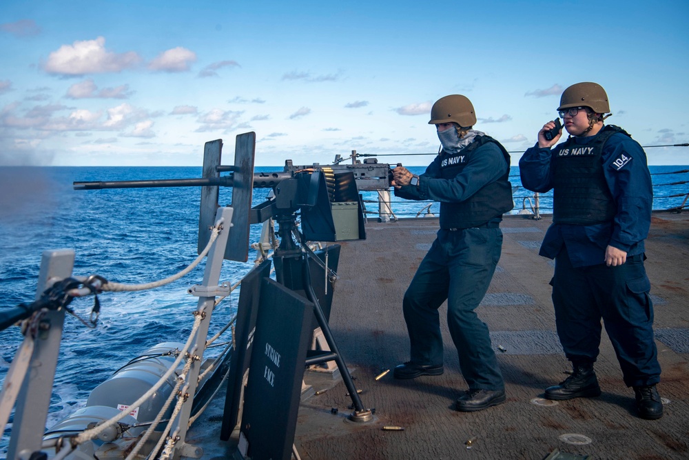 USS Sterett conducts routine operations as part of the Carl Vinson Carrier Strike Group