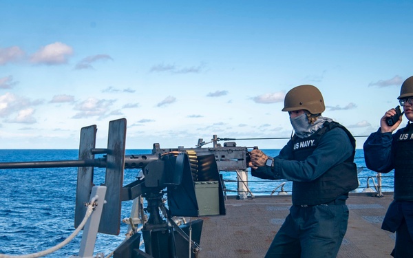 USS Sterett conducts routine operations as part of the Carl Vinson Carrier Strike Group