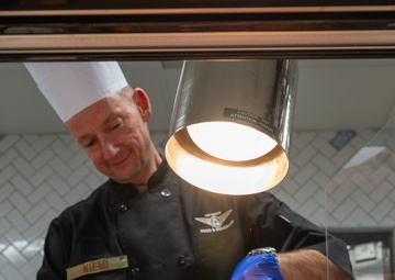 Nellis AFB leadership serve Thanksgiving meals at Crosswinds Dining Facility