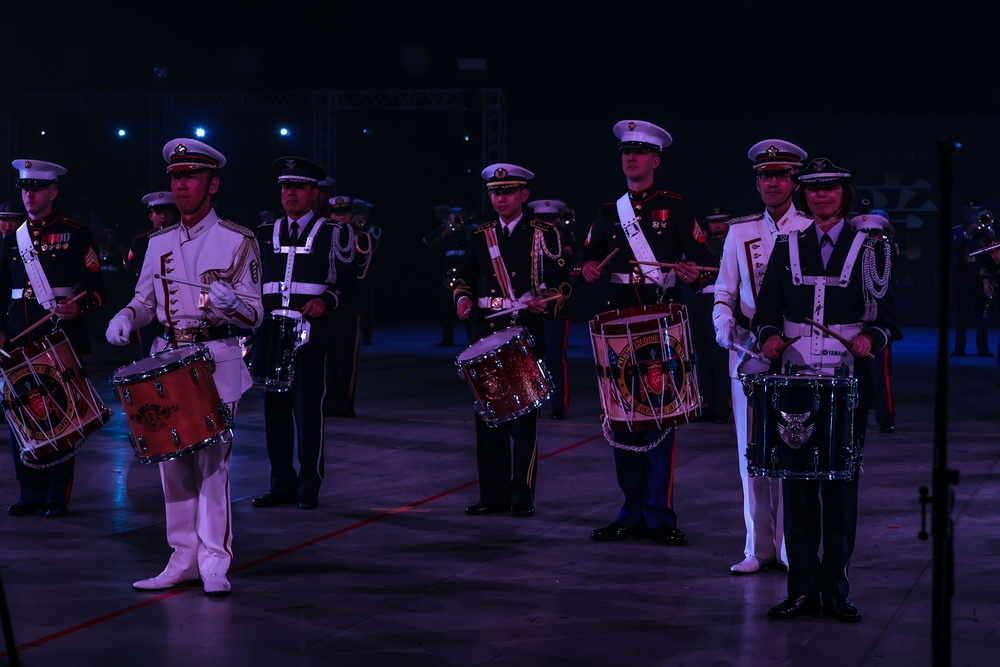 III Marine Expeditionary Force Band performs at the 2024 Japan Self-Defense Forces Marching Festival