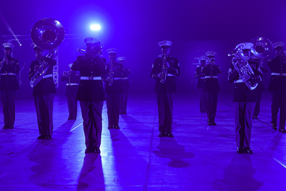 III Marine Expeditionary Force Band performs at the 2024 Japan Self-Defense Forces Marching Festival