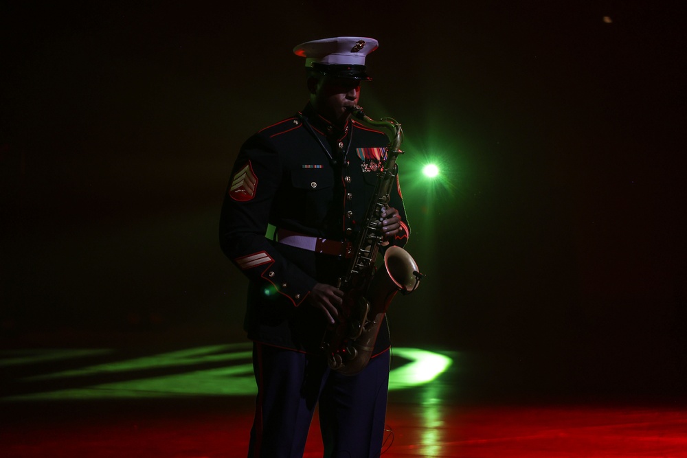 III Marine Expeditionary Force Band performs at the 2024 Japan Self-Defense Forces Marching Festival