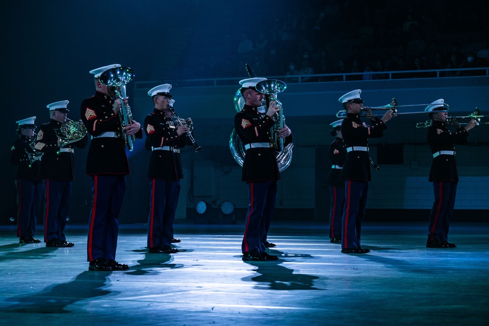 III Marine Expeditionary Force Band performs at the 2024 Japan Self-Defense Forces Marching Festival