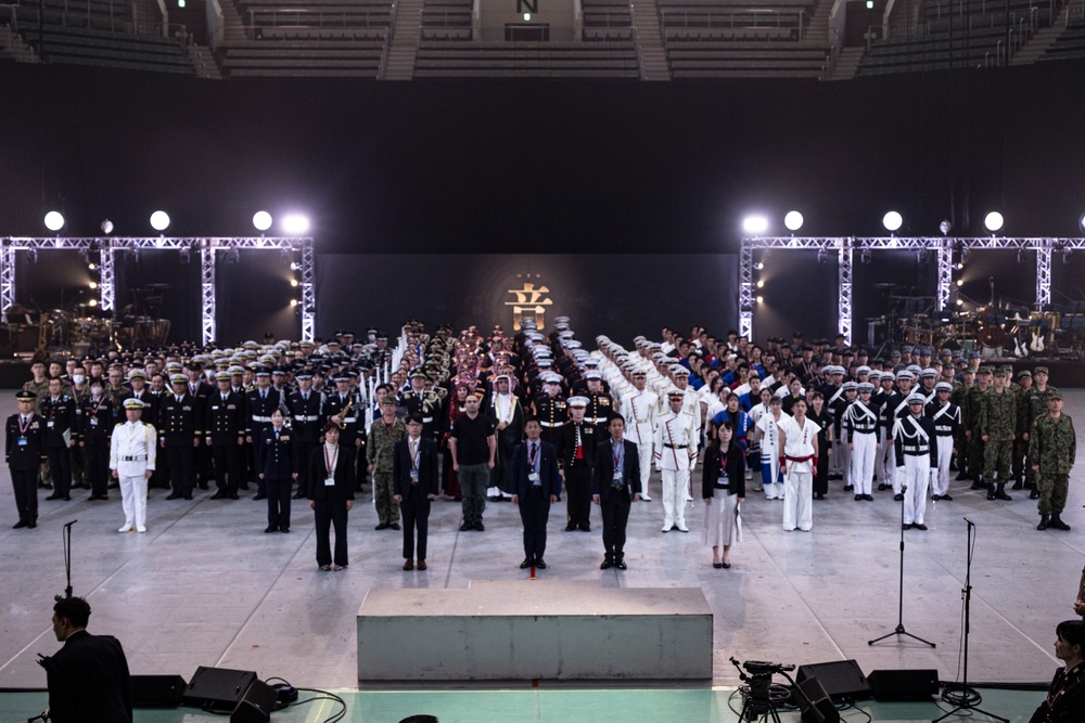 III Marine Expeditionary Force Band performs at the 2024 Japan Self-Defense Forces Marching Festival
