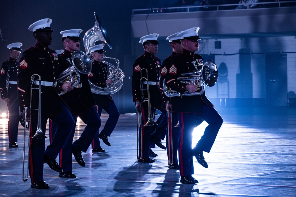 III Marine Expeditionary Force Band performs at the 2024 Japan Self-Defense Forces Marching Festival